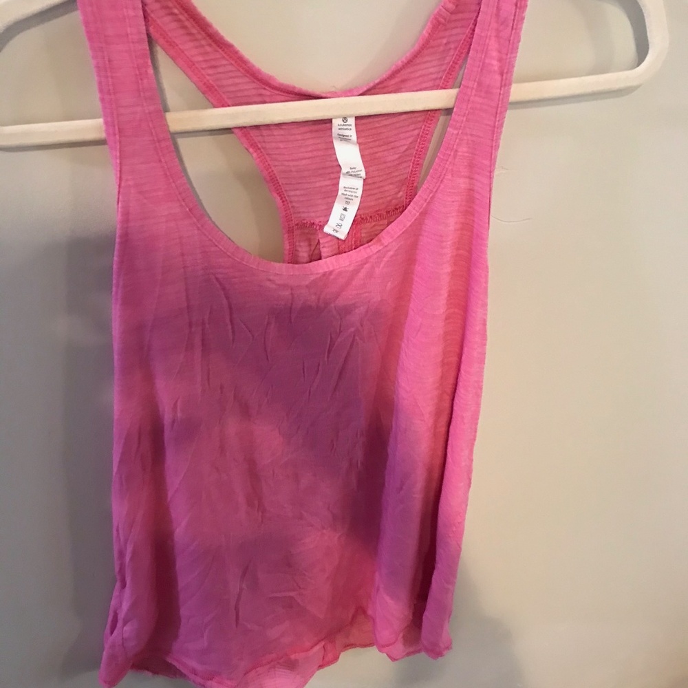 Pink Lululemon tank top ( size 10 )